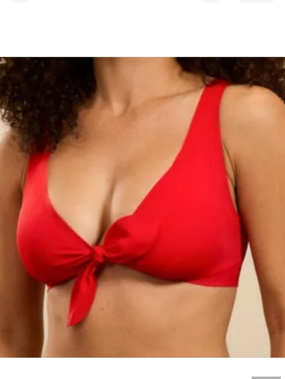 NWT ZAFUL Red Bikini Top Size 6 Brand New